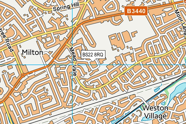 BS22 8RQ map - OS VectorMap District (Ordnance Survey)