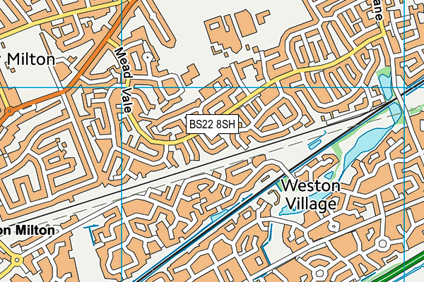 BS22 8SH map - OS VectorMap District (Ordnance Survey)