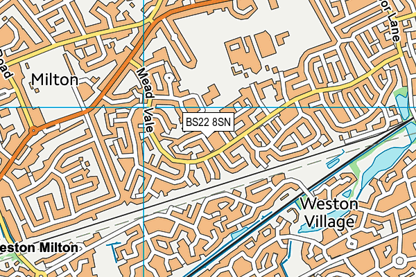 BS22 8SN map - OS VectorMap District (Ordnance Survey)