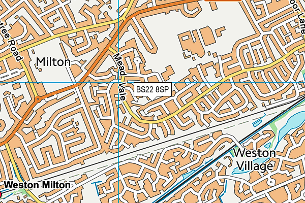 BS22 8SP map - OS VectorMap District (Ordnance Survey)