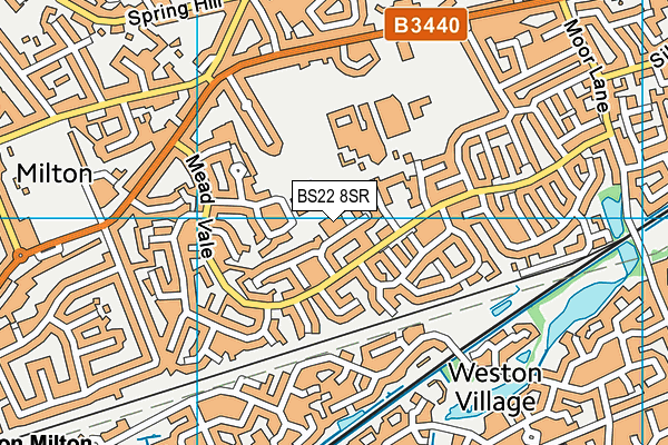 BS22 8SR map - OS VectorMap District (Ordnance Survey)