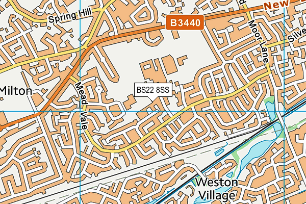 BS22 8SS map - OS VectorMap District (Ordnance Survey)