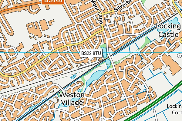 BS22 8TU map - OS VectorMap District (Ordnance Survey)