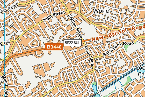 BS22 8UL map - OS VectorMap District (Ordnance Survey)