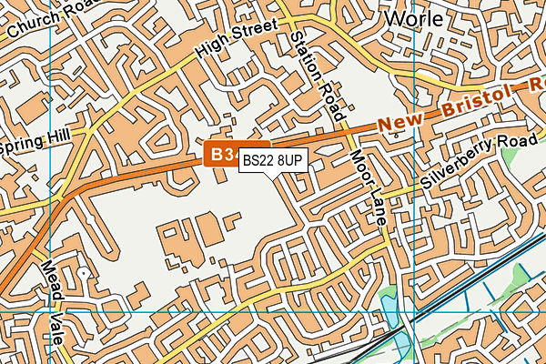 BS22 8UP map - OS VectorMap District (Ordnance Survey)