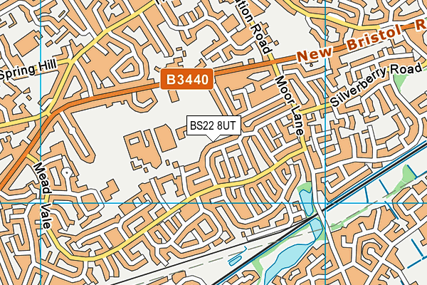 BS22 8UT map - OS VectorMap District (Ordnance Survey)