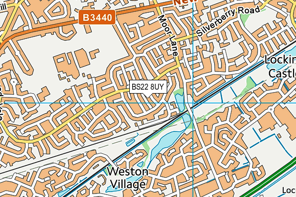 BS22 8UY map - OS VectorMap District (Ordnance Survey)