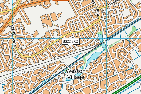 BS22 8XQ map - OS VectorMap District (Ordnance Survey)