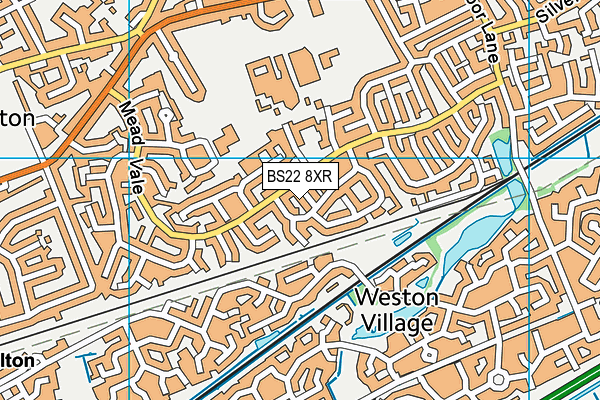 BS22 8XR map - OS VectorMap District (Ordnance Survey)