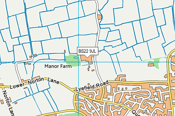 BS22 9JL map - OS VectorMap District (Ordnance Survey)