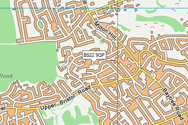 BS22 9QP map - OS VectorMap District (Ordnance Survey)