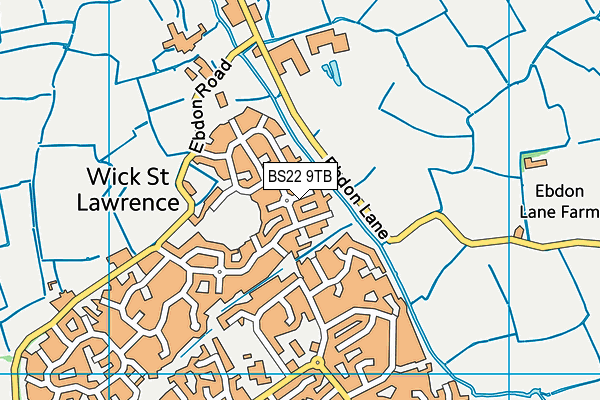 BS22 9TB map - OS VectorMap District (Ordnance Survey)