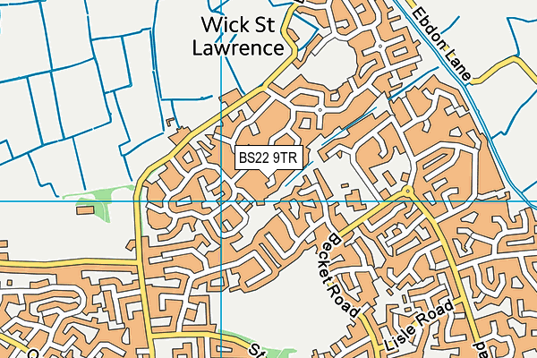 BS22 9TR map - OS VectorMap District (Ordnance Survey)