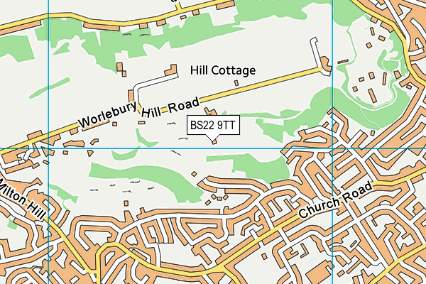 BS22 9TT map - OS VectorMap District (Ordnance Survey)