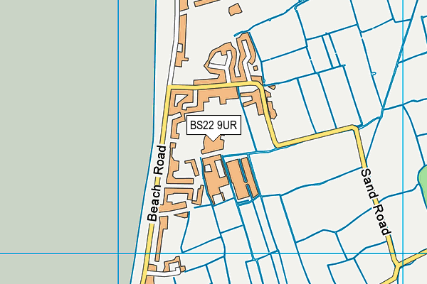Sand Bay Holiday Park map (BS22 9UR) - OS VectorMap District (Ordnance Survey)