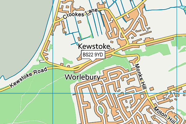 Map of THE NEW CASTLE KEWSTOKE LIMITED at district scale