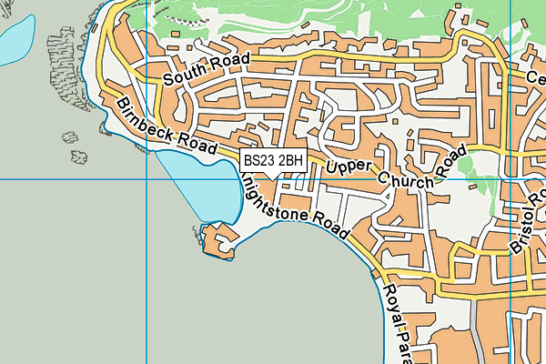 BS23 2BH map - OS VectorMap District (Ordnance Survey)