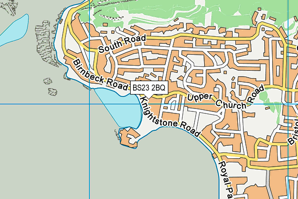 BS23 2BQ map - OS VectorMap District (Ordnance Survey)