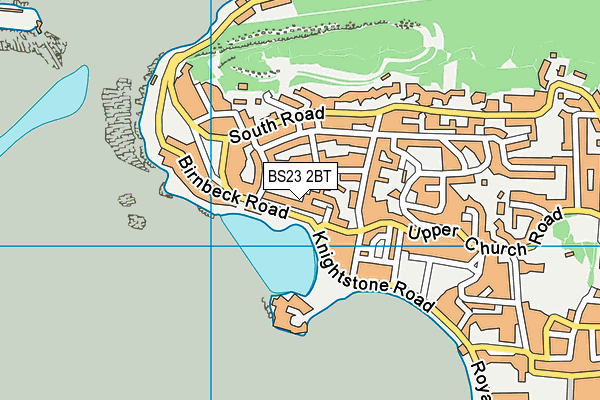 BS23 2BT map - OS VectorMap District (Ordnance Survey)