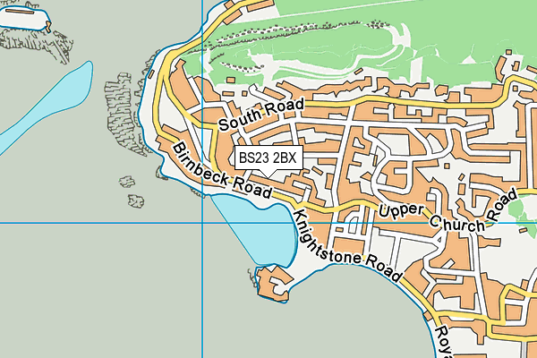 BS23 2BX map - OS VectorMap District (Ordnance Survey)