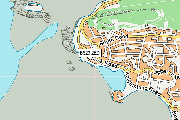 BS23 2ED map - OS VectorMap District (Ordnance Survey)