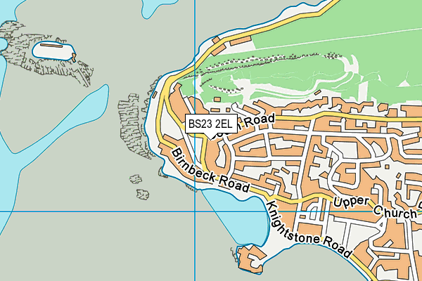BS23 2EL map - OS VectorMap District (Ordnance Survey)