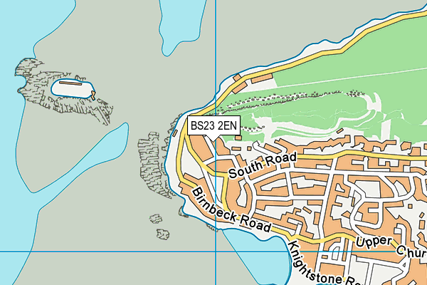 BS23 2EN map - OS VectorMap District (Ordnance Survey)