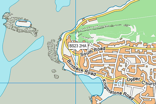 BS23 2HA map - OS VectorMap District (Ordnance Survey)