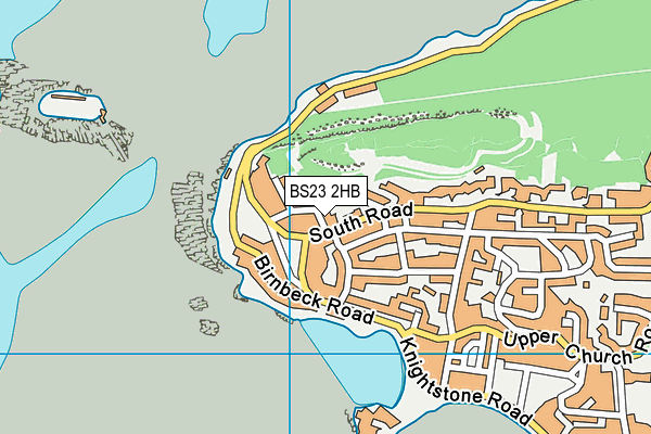 BS23 2HB map - OS VectorMap District (Ordnance Survey)