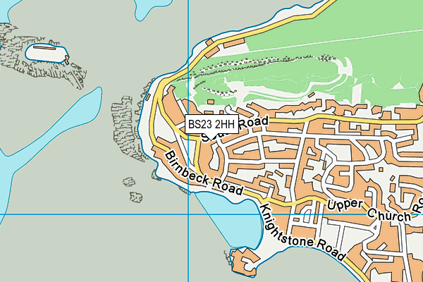 BS23 2HH map - OS VectorMap District (Ordnance Survey)