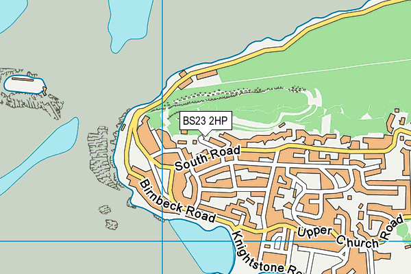 BS23 2HP map - OS VectorMap District (Ordnance Survey)