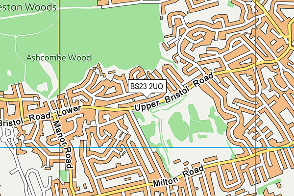 BS23 2UQ map - OS VectorMap District (Ordnance Survey)