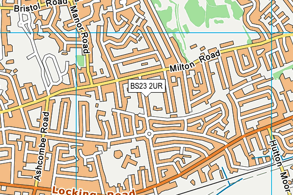BS23 2UR map - OS VectorMap District (Ordnance Survey)