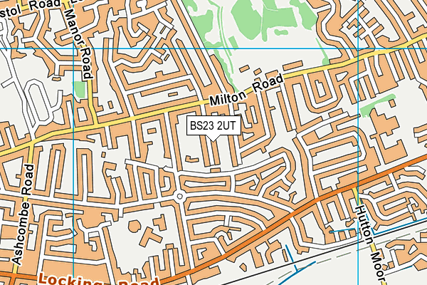 BS23 2UT map - OS VectorMap District (Ordnance Survey)