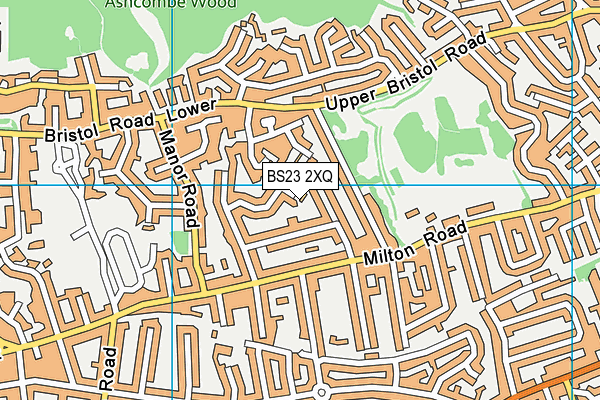 BS23 2XQ map - OS VectorMap District (Ordnance Survey)
