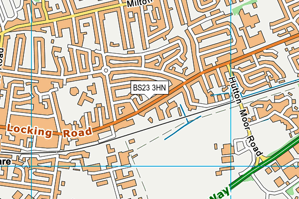 BS23 3HN map - OS VectorMap District (Ordnance Survey)