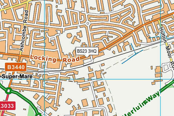 BS23 3HQ map - OS VectorMap District (Ordnance Survey)
