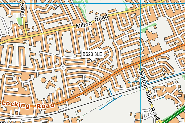 BS23 3LE map - OS VectorMap District (Ordnance Survey)
