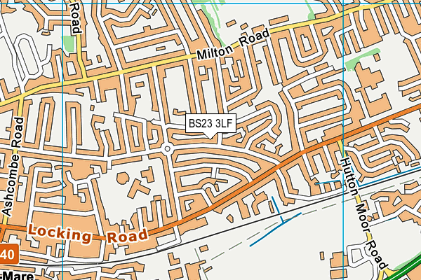 BS23 3LF map - OS VectorMap District (Ordnance Survey)