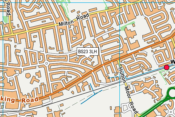 BS23 3LH map - OS VectorMap District (Ordnance Survey)