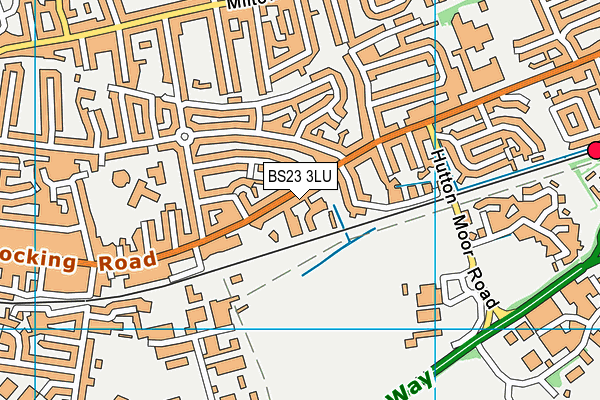 BS23 3LU map - OS VectorMap District (Ordnance Survey)