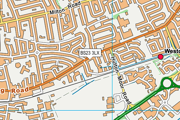 BS23 3LX map - OS VectorMap District (Ordnance Survey)