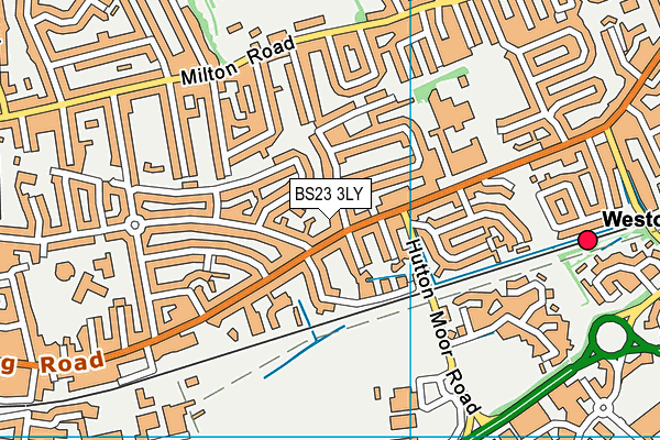 BS23 3LY map - OS VectorMap District (Ordnance Survey)