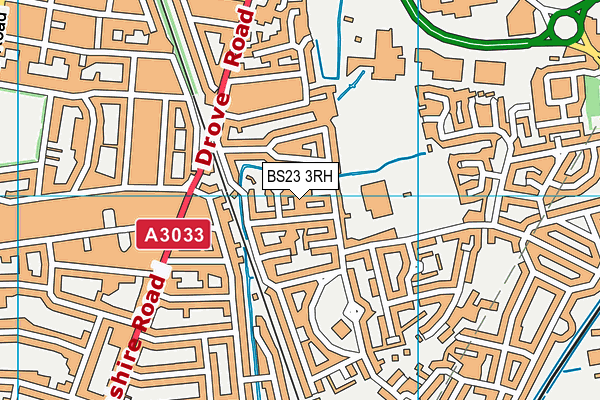 BS23 3RH map - OS VectorMap District (Ordnance Survey)