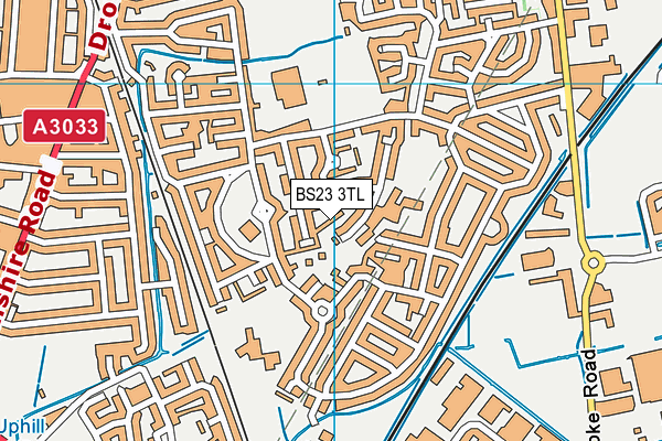 BS23 3TL map - OS VectorMap District (Ordnance Survey)