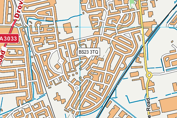 BS23 3TQ map - OS VectorMap District (Ordnance Survey)