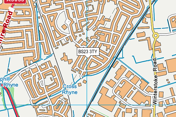 BS23 3TY map - OS VectorMap District (Ordnance Survey)