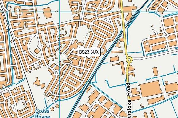 BS23 3UX map - OS VectorMap District (Ordnance Survey)