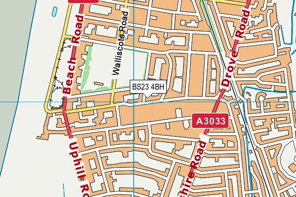 BS23 4BH map - OS VectorMap District (Ordnance Survey)