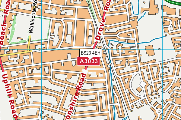 BS23 4EH map - OS VectorMap District (Ordnance Survey)